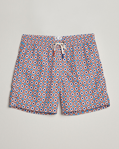  Printed Swim Shorts Blue/Orange