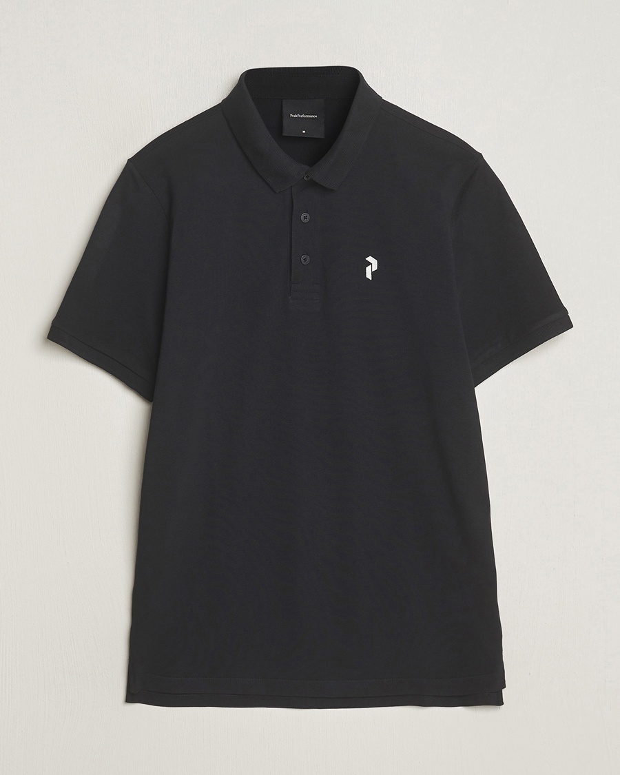 Peak Performance Classic Cotton Polo Black – Black