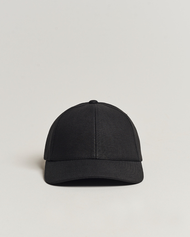 Men |  | Varsity Headwear | Linen Baseball Cap Licorice Black