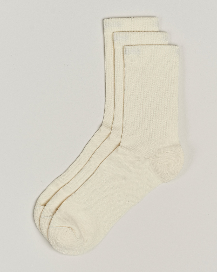 Sweyd 3-Pack Crew Cotton Socks White – White