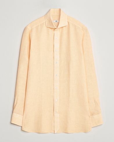  Natural Stone Washed Linen Shirt Peach