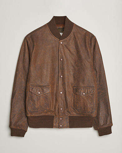 Men |  | RRL | Wright Leather Jacket Brown