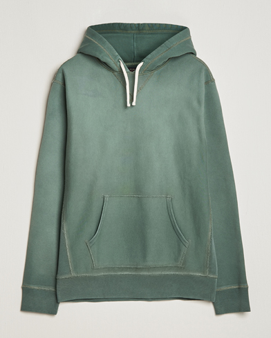 Men |  | RRL | Hooded Sweatshirt Collegiate Green