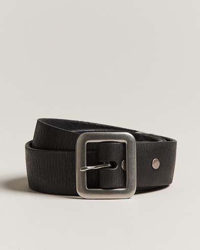 Men |  | RRL | Tumbled Leather Belt Vintage Black