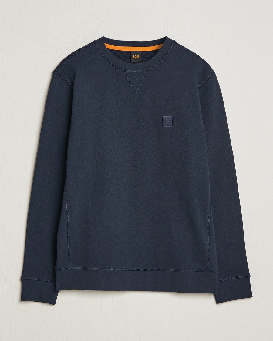 Lacoste Crew Neck Sweatshirt Navy Blue at CareOfCarl.com