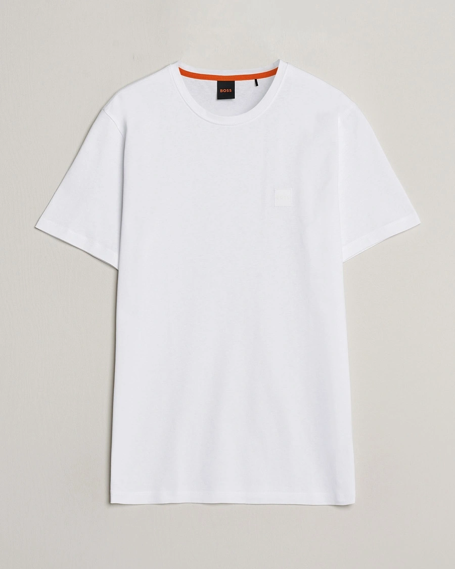 BOSS ORANGE Tales Logo Crew Neck T-Shirt White – White