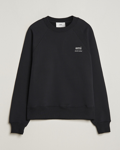 Men | Sweaters & Knitwear | AMI | Logo Sweatshirt Black