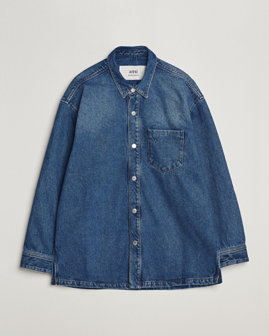 Men | Coats & Jackets | AMI | Oversized Denim Jacket Used Blue