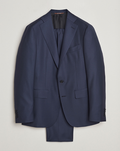 Men |  | Canali | Capri Super 130s Wool Suit Navy