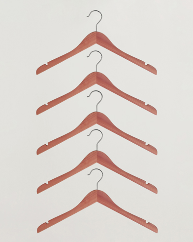 Men | Hangers | Care with Carl | 5-Pack Cedar Wood Shirt Hangers 