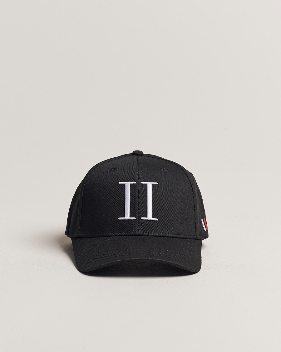 LES DEUX Encore Organic Cotton Baseball Cap II Black/White – Black