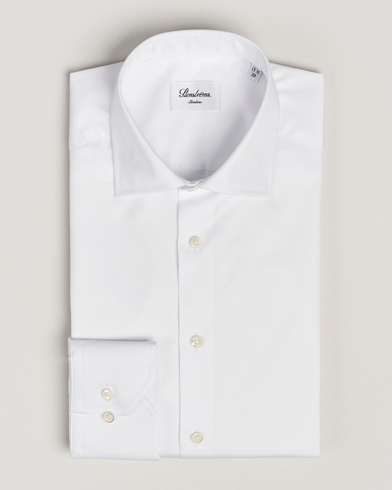  Slimline Cotton Twill Cut Away Shirt White