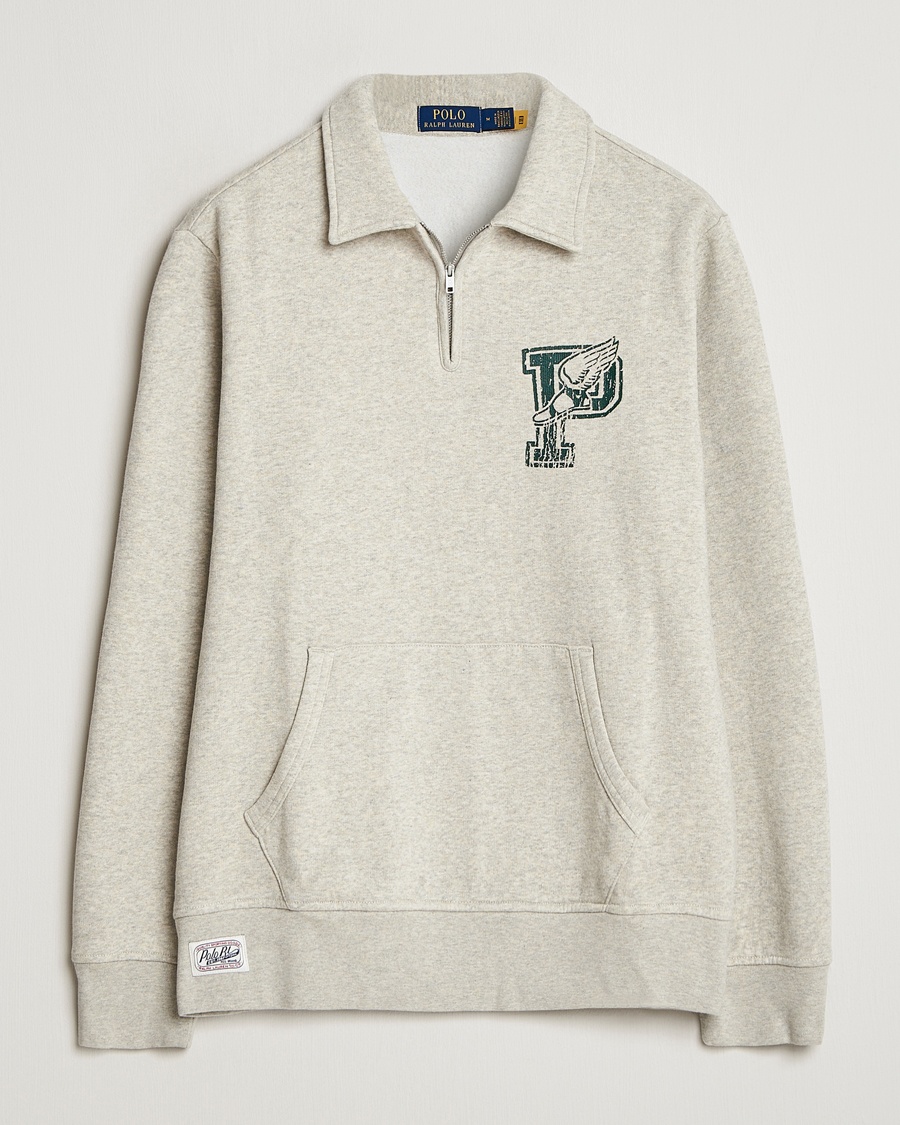 Ralph Lauren POLO by Ralph Lauren half button collar sweatshirt, men's size L cotton green type Vintage Second Hand