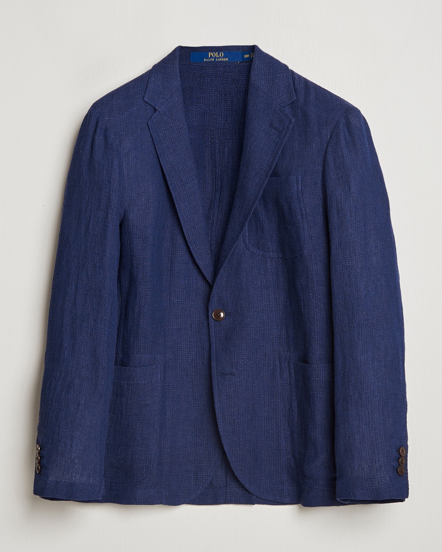 Seersucker Blazer - Navy ~ Black Seersucker Sport Coat main image 0
