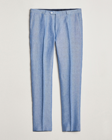  Denz Linen Trousers Smog Blue