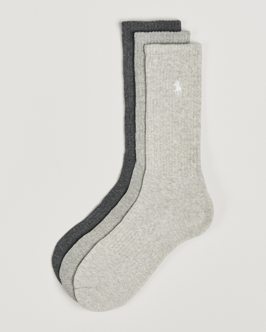 Polo Ralph Lauren3-Pack Tonal Crew SocksMulti – Grey