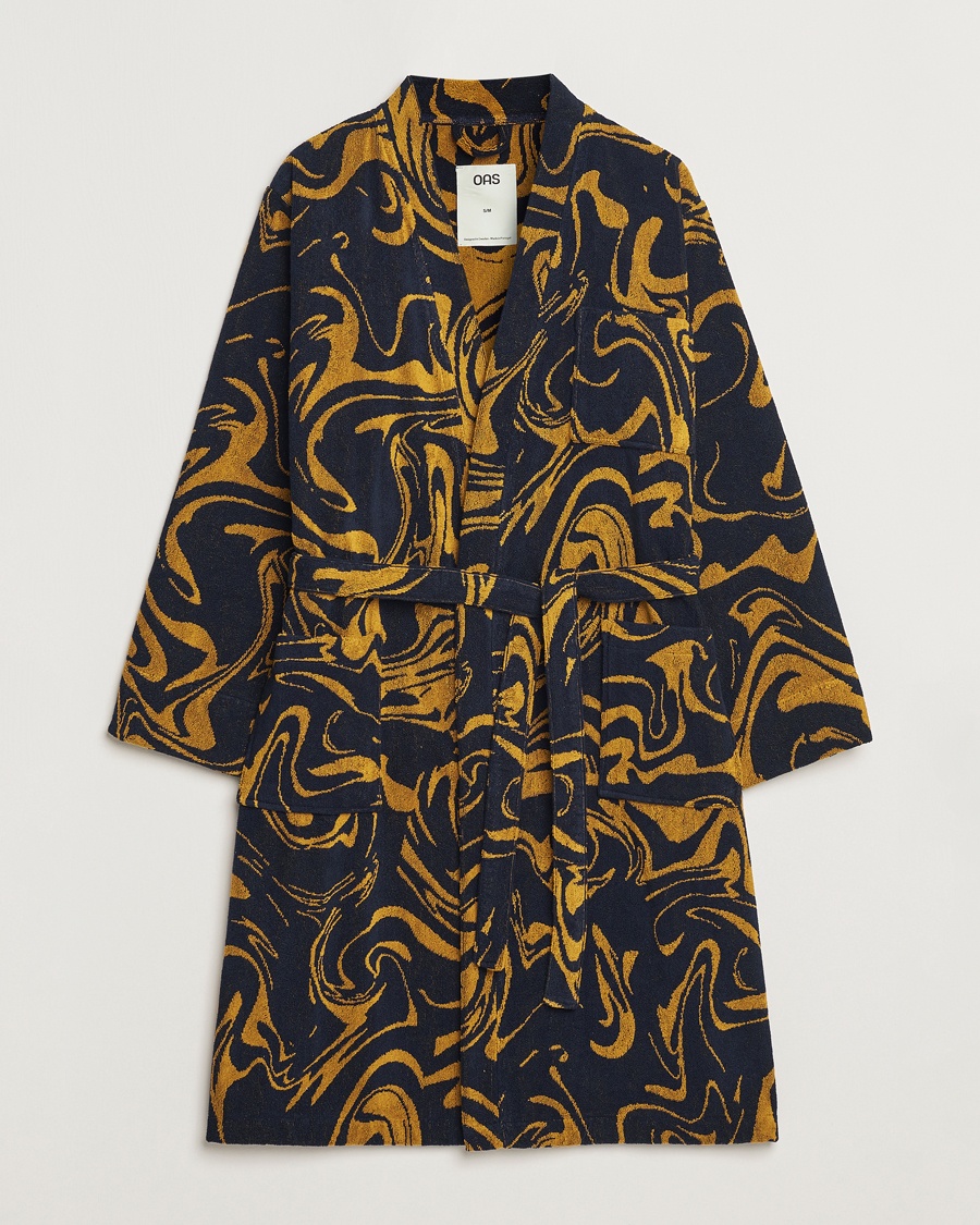 OAS Marble Robe Black/Yellow – Black