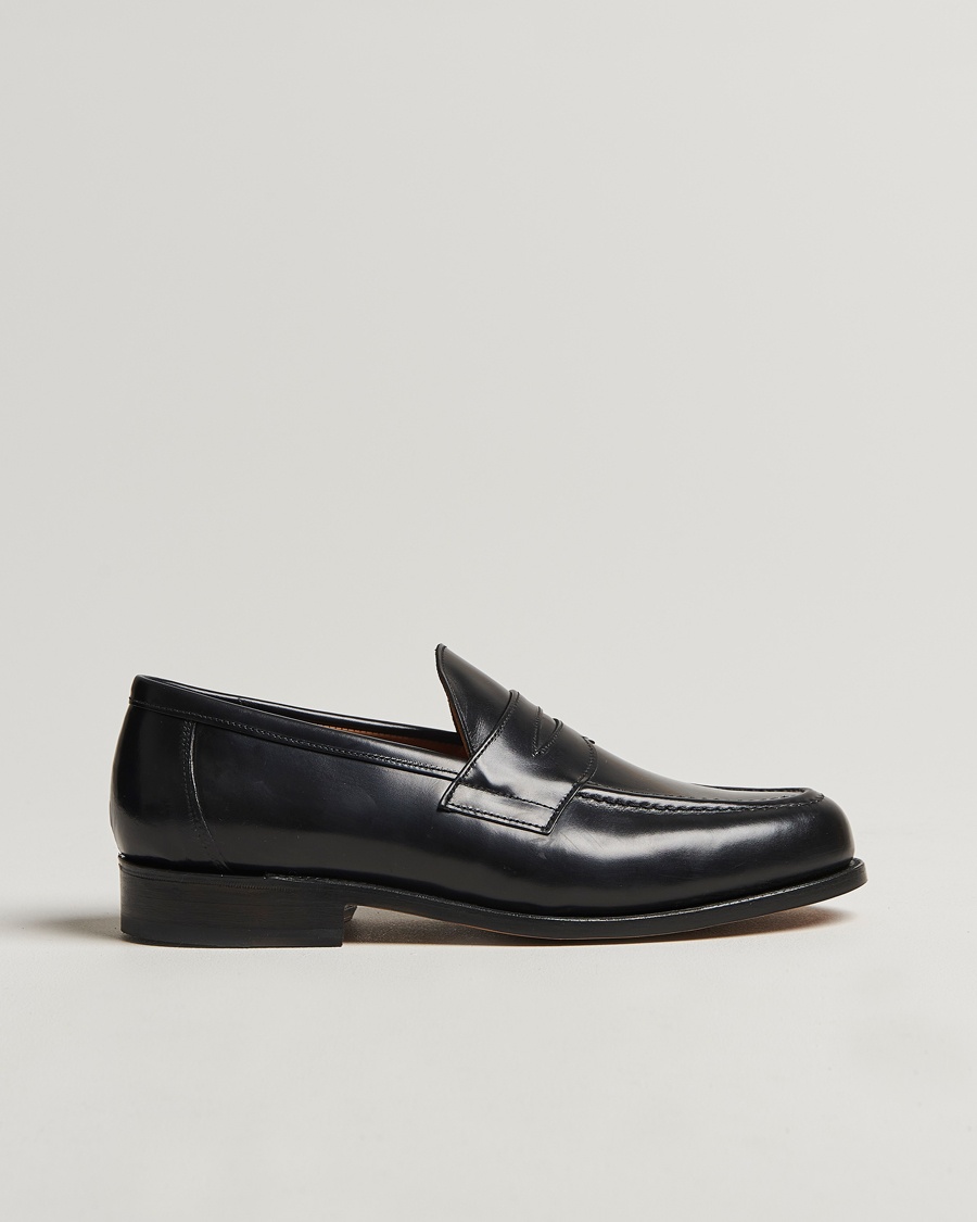 Sanders Aldwych Calf Penny Loafer Black – Black