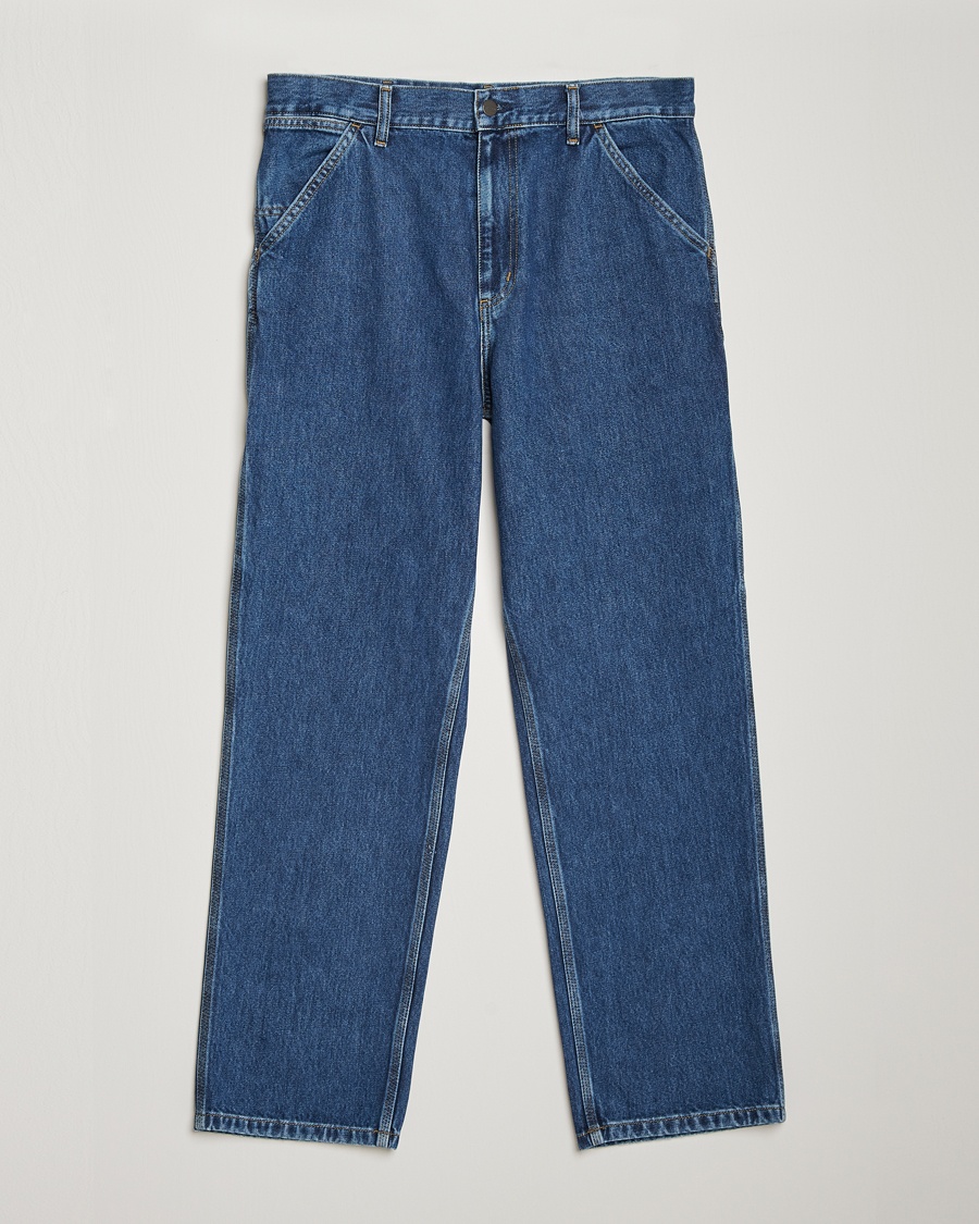 Carhartt WIP Single Knee Smith Denim Pants Blue Stone Washed – Blue