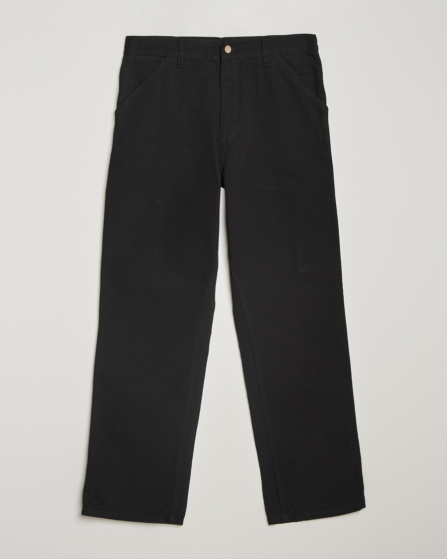 Carhartt WIP Single Knee Pants Dearborn Canvas Black – Black