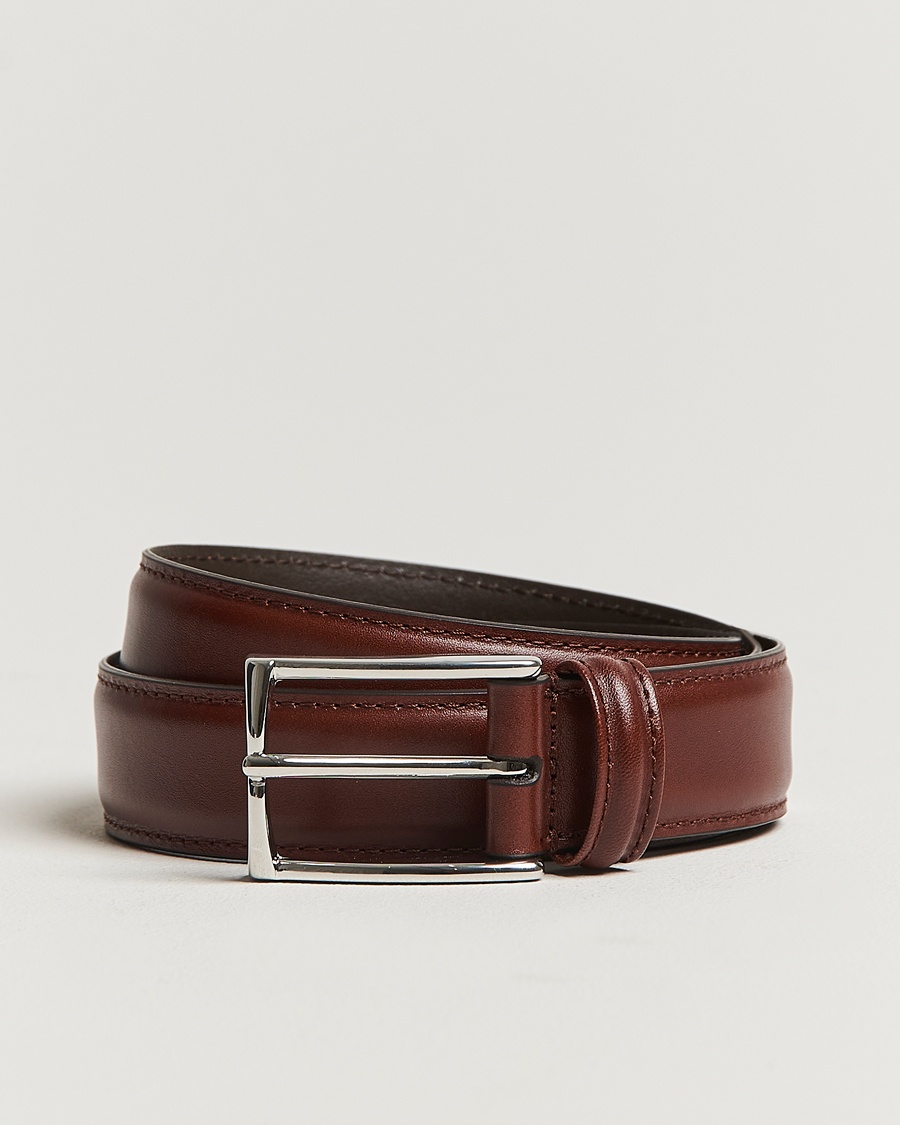 Anderson's Leather Suit Belt 3 cm Brown – Brown