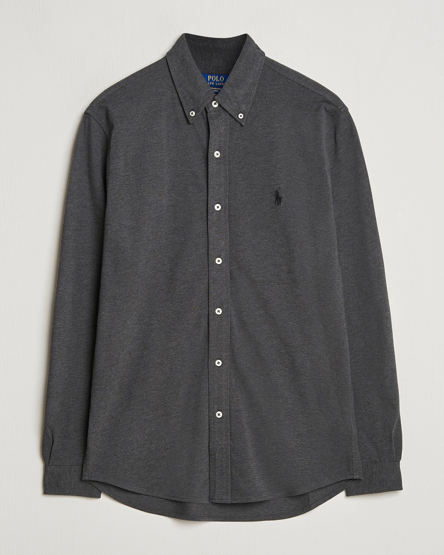 Polo Ralph Lauren Featherweight Mesh Shirt Windsor Heather – Grey
