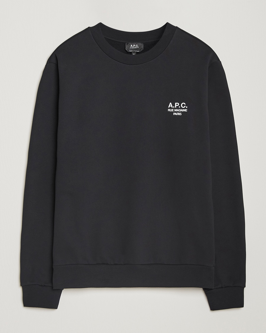 A.P.C. Rue Madame Sweatshirt Black/White – Black