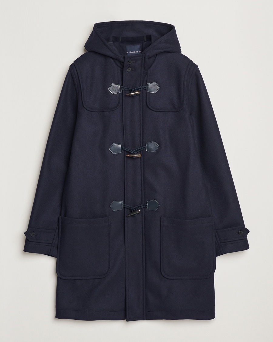 Armor-lux Quimper Duffle Coat Navy – Blue
