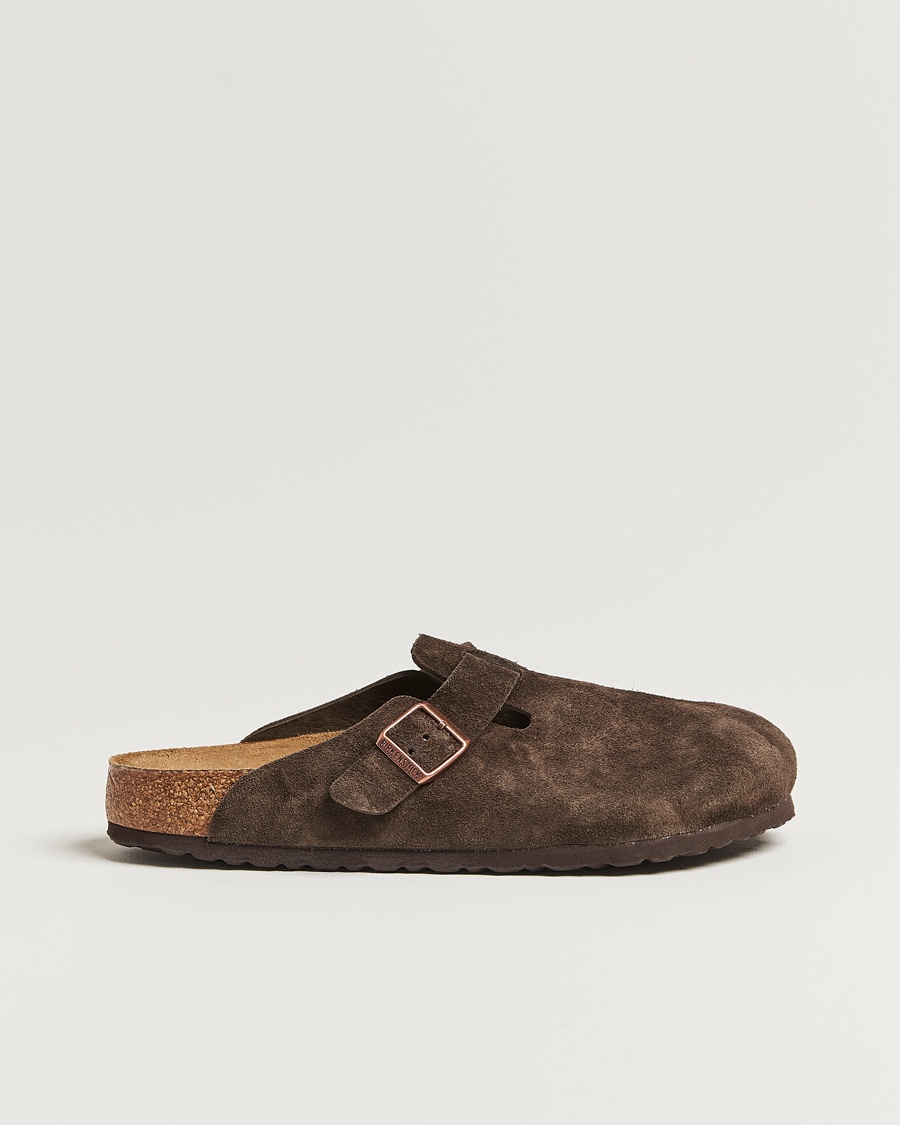 BIRKENSTOCK Boston Soft Footbed Mocca Suede – Brown