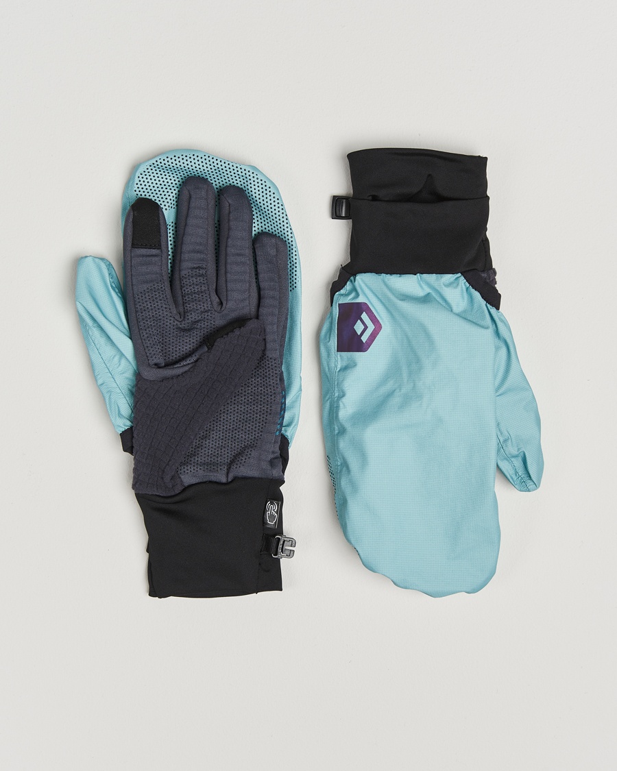 Black Diamond Gridtech Storm Hood Gloves Carbon/Glacier – Blue