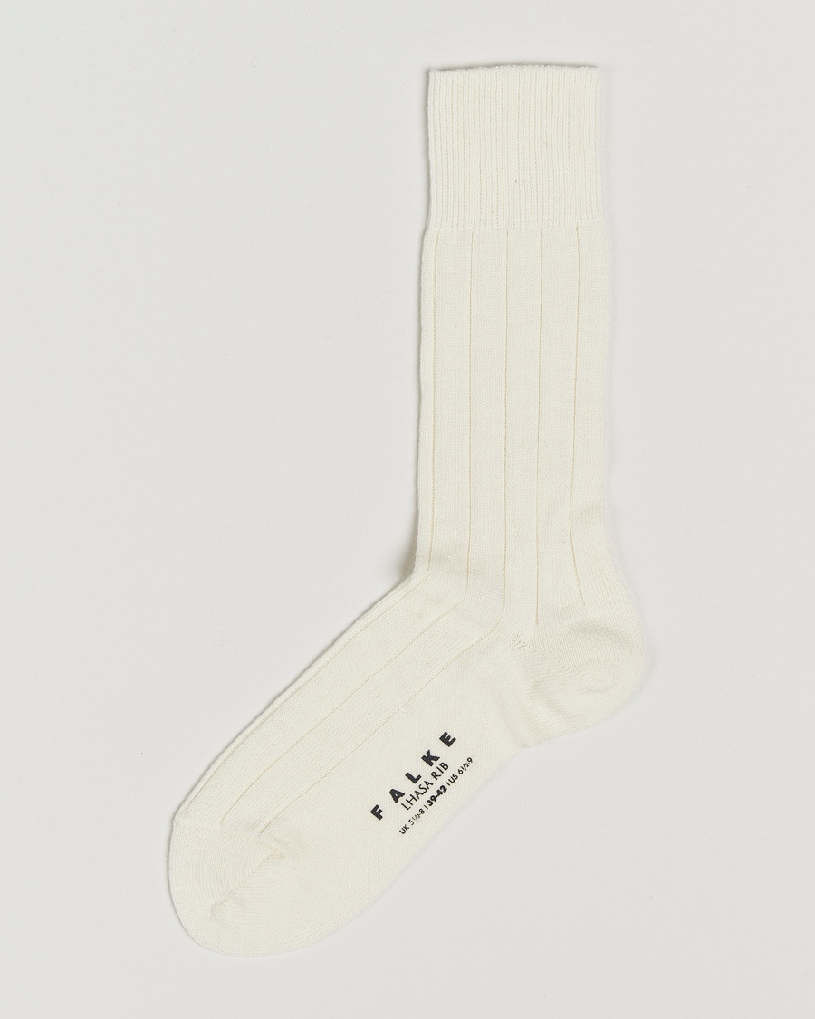 Falke Lhasa Cashmere Socks Off White – White