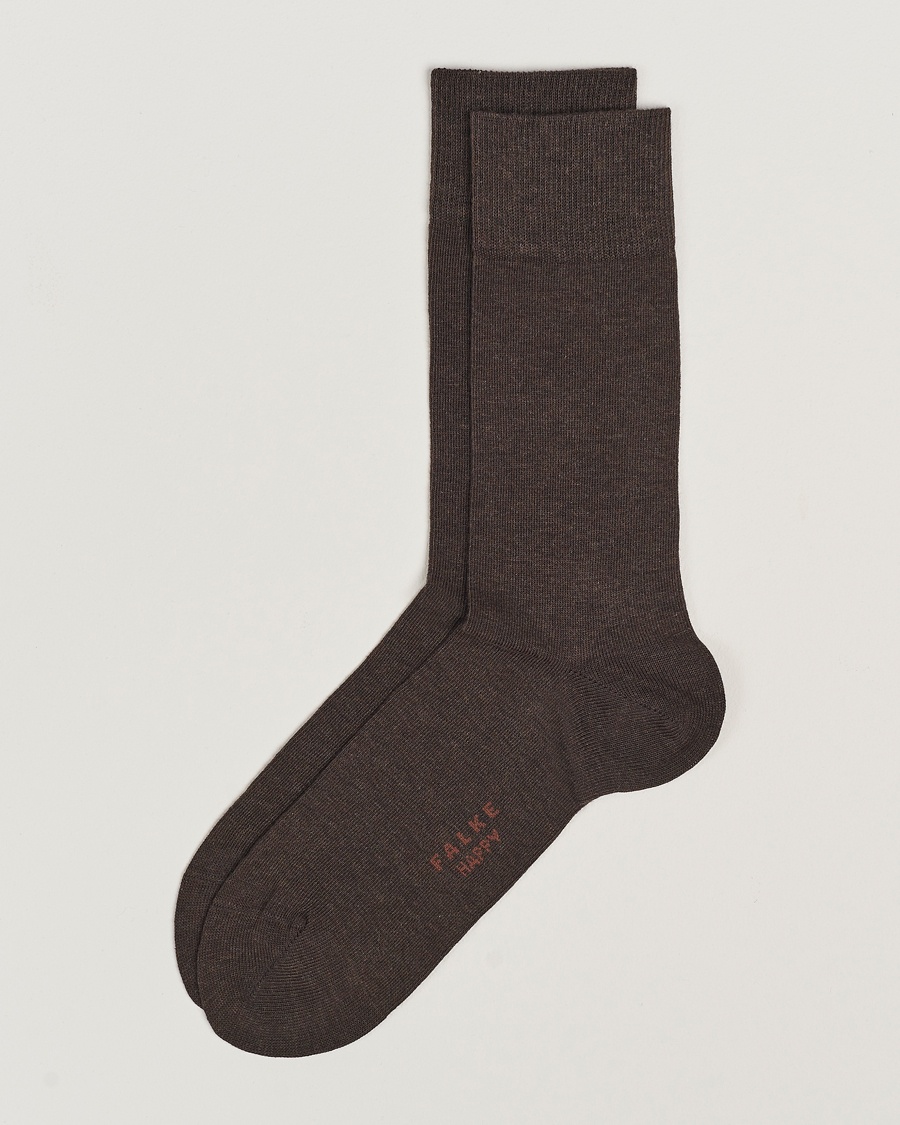 Falke Happy 2-Pack Cotton Socks Dark Brown – Brown