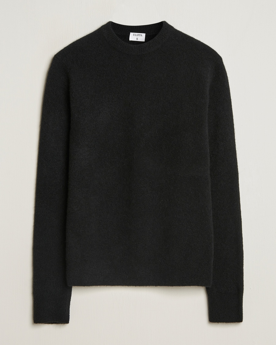 トップス OVY Lamb Wool Crew Neck Knit M black Super Comeback Lamb Wool Crew Neck Knit | OVY