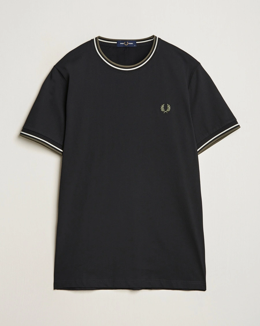 Fred Perry Twin Tipped T-Shirt Black – Black