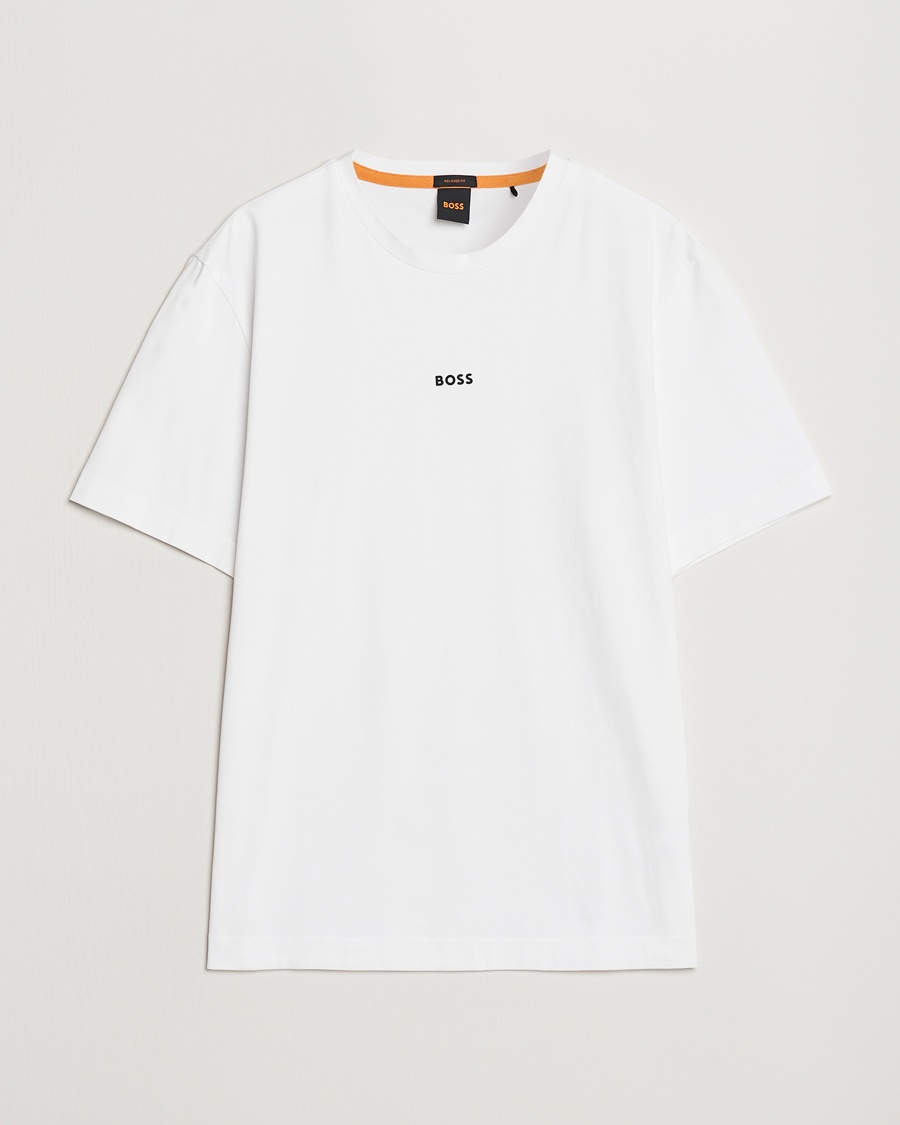 BOSS ORANGE Tchup Logo Crew Neck T-Shirt White – White
