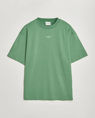 Drôle de Monsieur Classic Slogan T-Shirt Water Green – Green