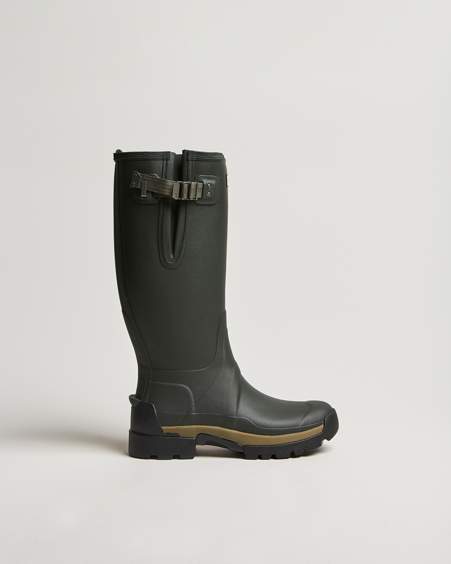 Hunter Boots Balmoral Side Adjustable Neo Boot Dark Olive – Green