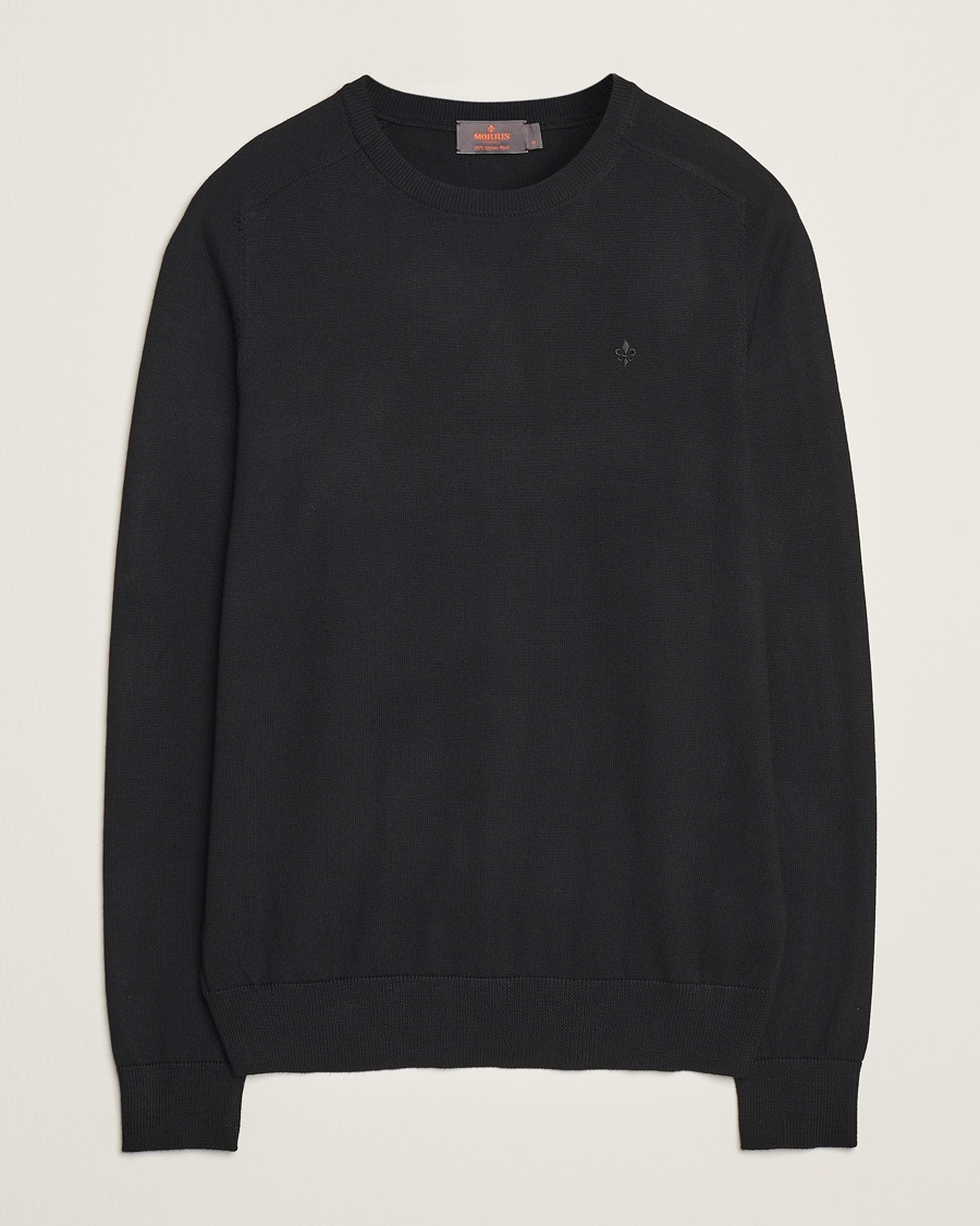 Auralee Hard Twist Rib Knit Pullover Black at CareOfCarl.com