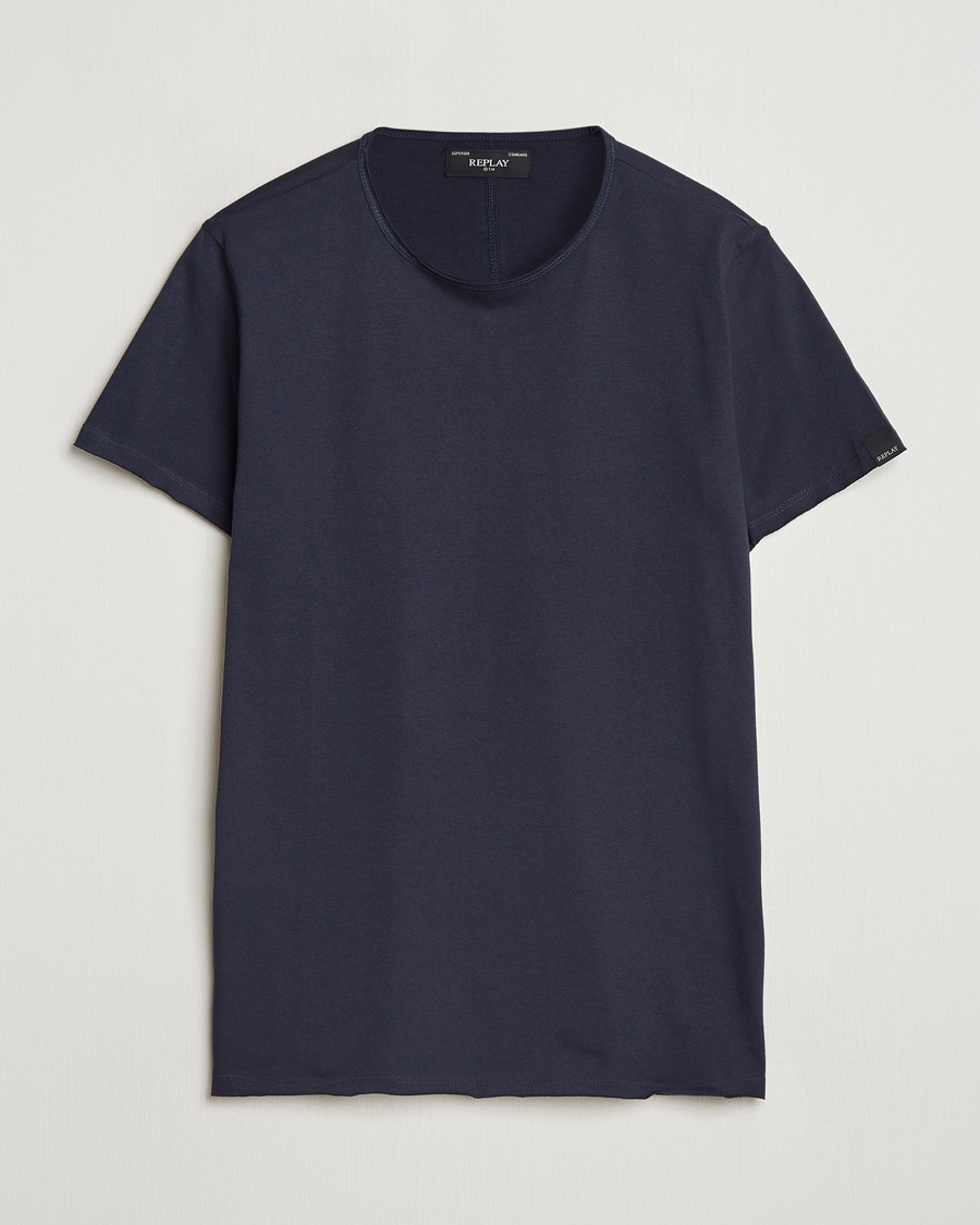 Replay Crew Neck T-Shirt Night Blue – Blue