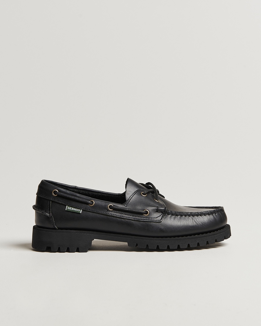 Sebago Ranger Waxy Leather Loafer Total Black – Black