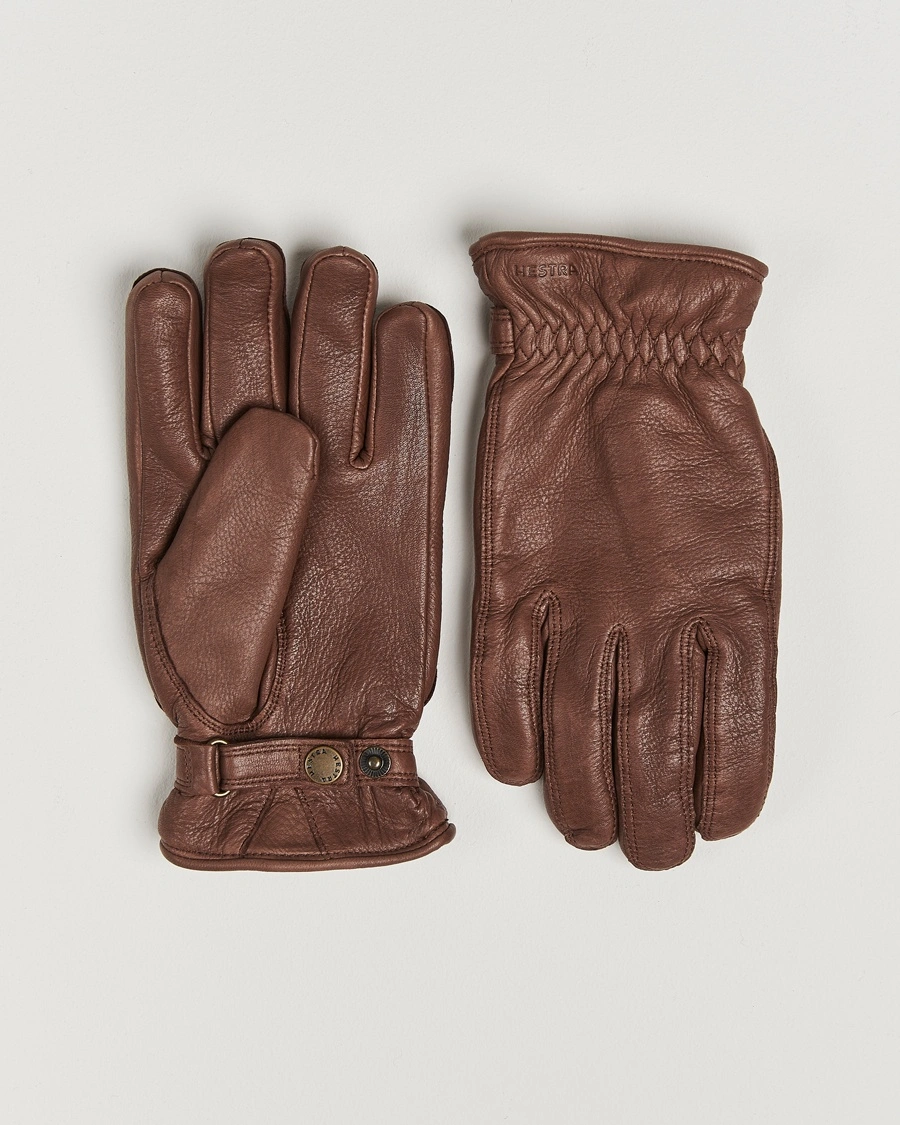 Hestra Burensvik Deerskin Wool Pile Glove Chocolate – Brown