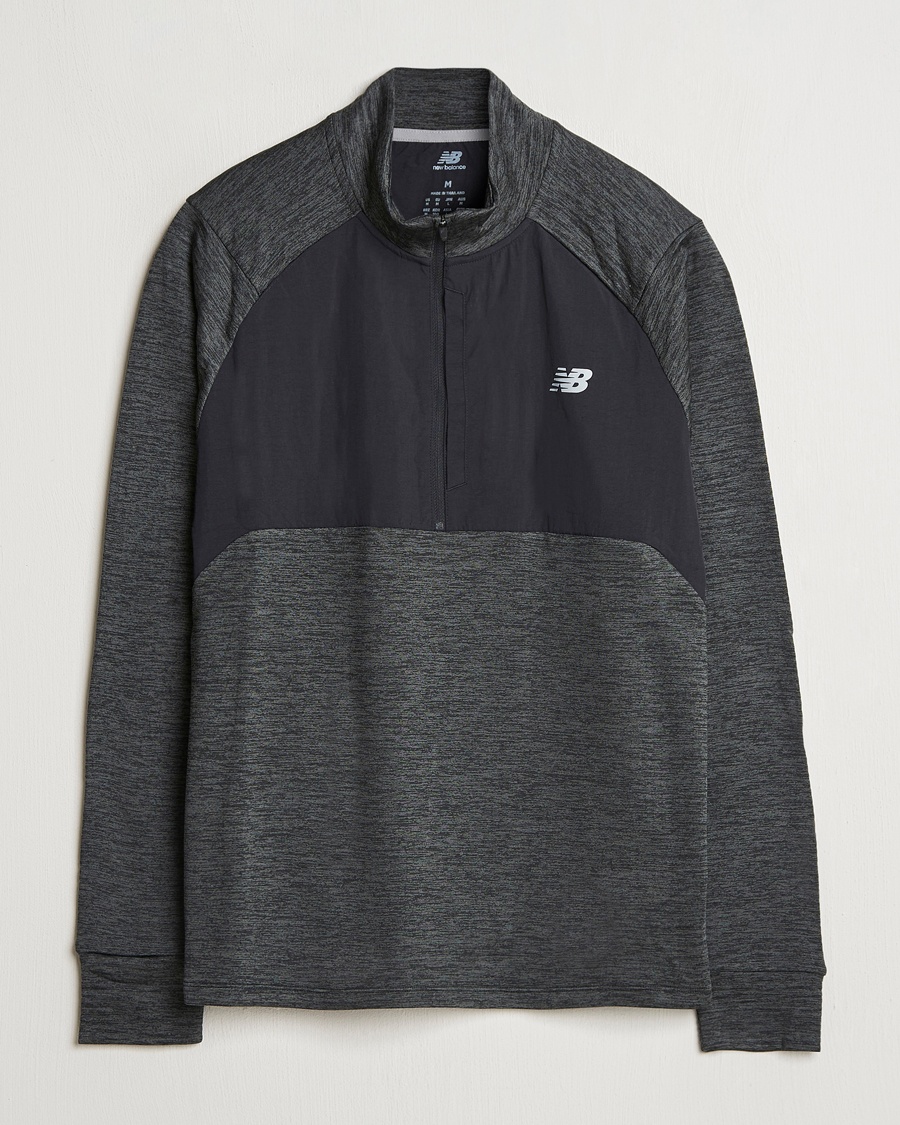 New Balance Running Heat Grid Half Zip Black