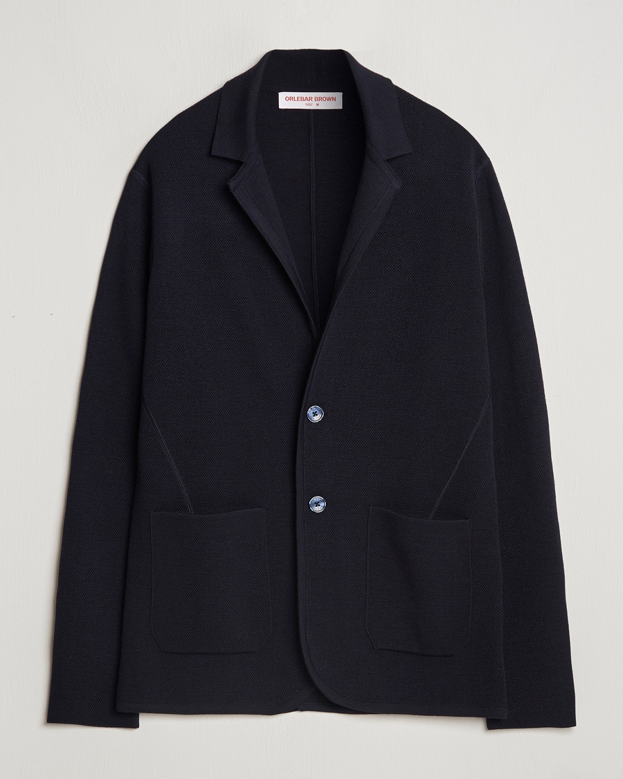 Orlebar Brown Reiner Textured Lightweigt Blazer Night Iris – Blue