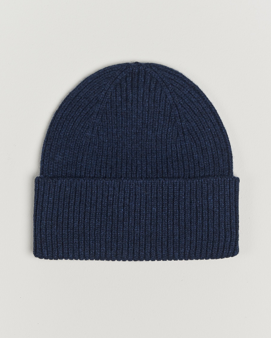 Colorful Standard Merino Wool Beanie Marine Blue – Blue