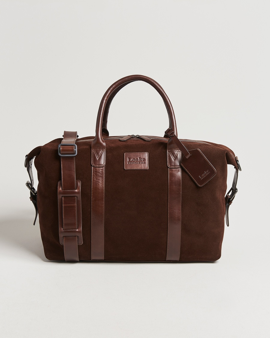 Loake Shoemakers Balmoral Suede Weekendbag Polo – Brown