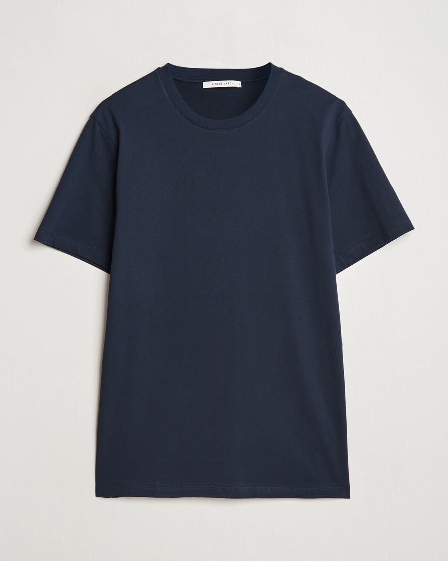A Day's March Midweight T-Shirt Navy – Blue