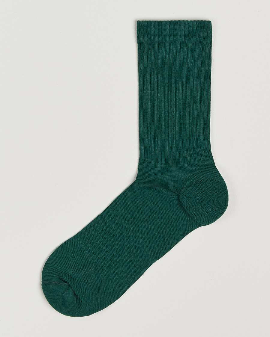 Sweyd Crew Cotton Socks Green – Green