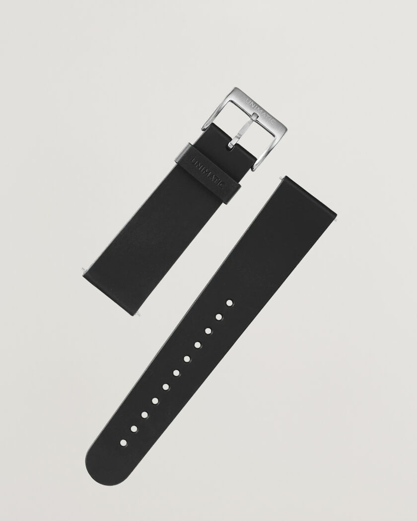 UNIMATIC TPU Quick Release 22mm Strap Black – Black