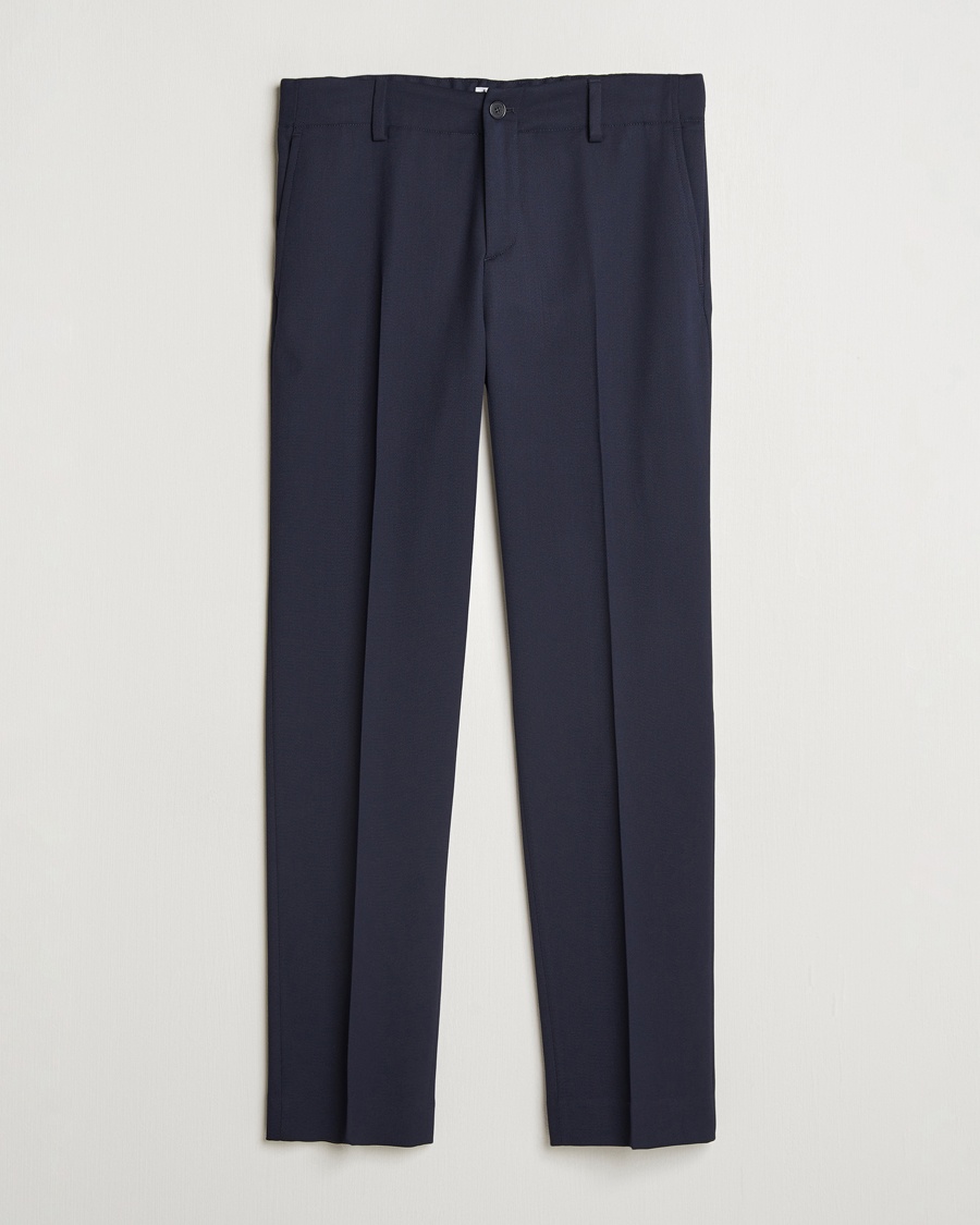 Filippa K Tailored Drawstring Trousers Navy – Blue