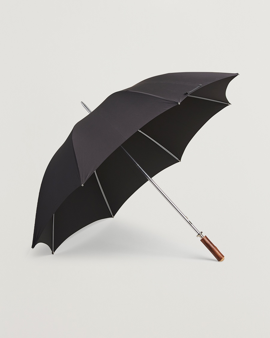 Fox Umbrellas Chestnut Straight Umbrella Black – Black